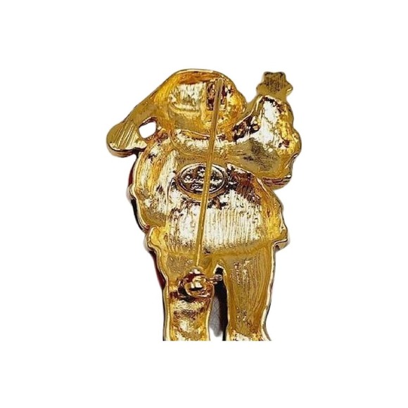 Christopher Radko Enamel Santa Claus Christmas Brooch Pin - Picture 3 of 8